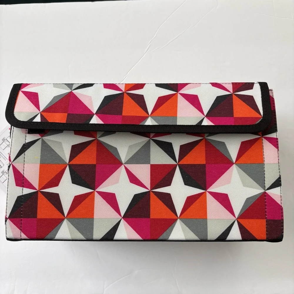 Thirty-One Get Creative Case - Origami Pop Geometric print -NWT NEW